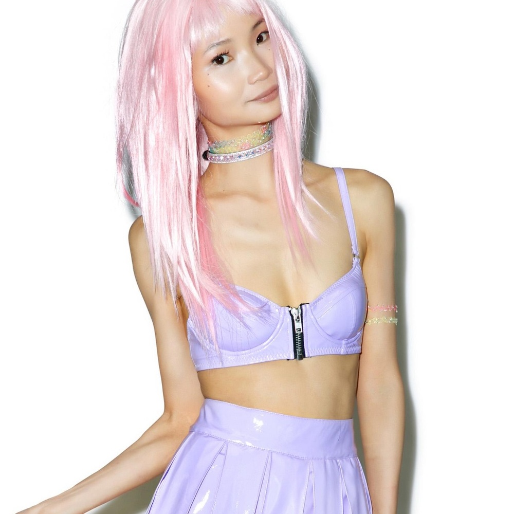 *ISO* Dolls Kill Princess Pastel Vinyl Bra